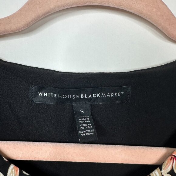 2/$30 White House Black Market Printed Matte-Jersey Layering Shell Small #A0050 - Picture 7 of 11